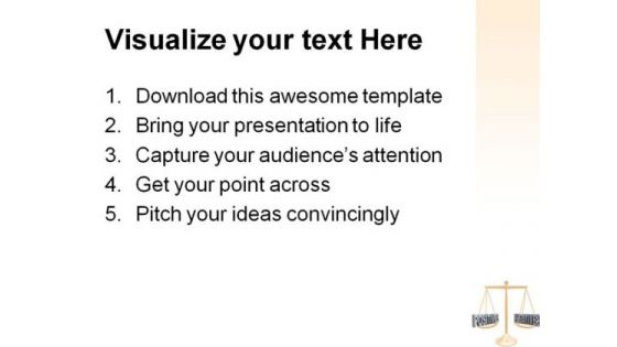 Positive And Negative Law PowerPoint Themes And PowerPoint Slides 0911