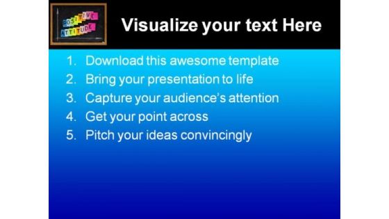 Positive Attitude Business PowerPoint Template 0510