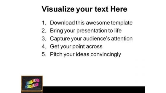 Positive Attitude Business PowerPoint Themes And PowerPoint Slides 0811