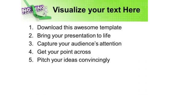 Positive Attitude Towards The Goal Business PowerPoint Templates Ppt Backgrounds For Slides 0413