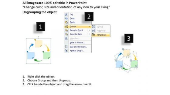 Post It Note 3 Stages Marketing Diagram Ppt Business Plan Format Outline PowerPoint Templates