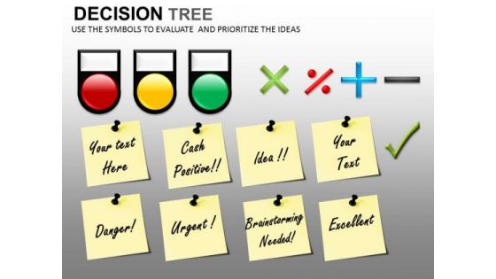 Post It Notes Icons PowerPoint Slides