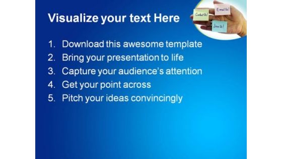 Post It Notes Internet PowerPoint Templates And PowerPoint Backgrounds 0311