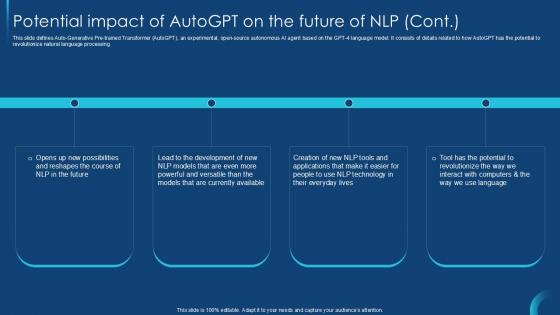 Potential Impact Of AutoGPT On Self Guided GPT 4 PPT Slide CHATGPT SS V