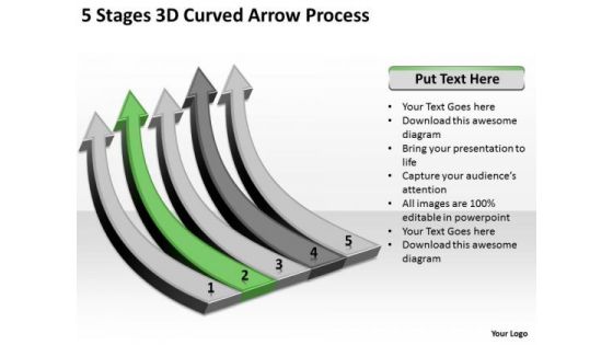 Power Point Arrow 5 Stages 3d Curved Process PowerPoint Templates Power Point Arrow 5 Stages 3d Curved Process PowerPoint Templates