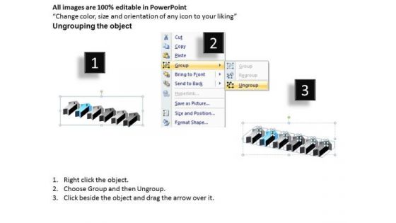 Power Point Arrows 3d Complementing Process 6 Stages PowerPoint Templates