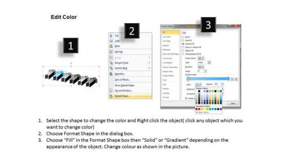 Power Point Arrows 3d Complementing Process 6 Stages PowerPoint Templates