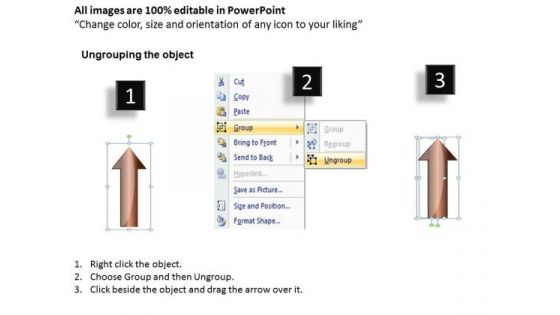 Power Point Arrows Stepwise Process 6 Stages Arrow PowerPoint Templates Backgrounds For Slides
