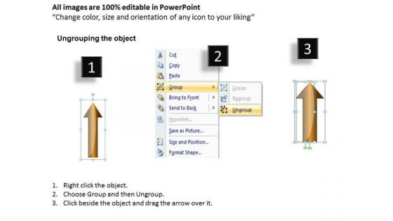 Power Point Arrows Stepwise Process 6 Stages PowerPoint Templates Backgrounds For Slides