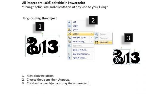 PowerPoint 2013 Danger Happy New Year Ppt Layout