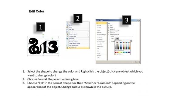 PowerPoint 2013 Danger Happy New Year Ppt Layout