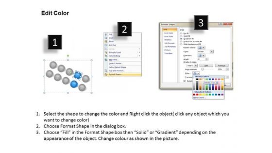 PowerPoint Arrow Straight Forward Explanations Of Process 5 Stages Template