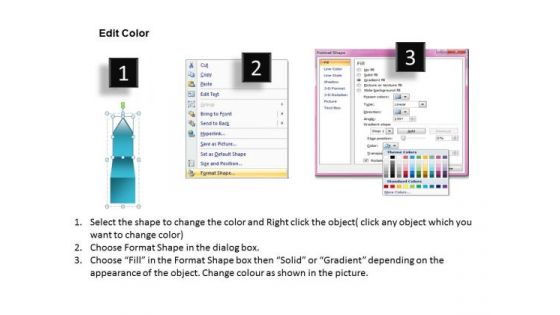 PowerPoint Arrows Parallel Executing Sequential Program Templates