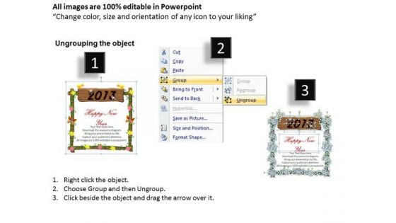 PowerPoint Backgrounds 2013 Happy New Year Ppt Presentation