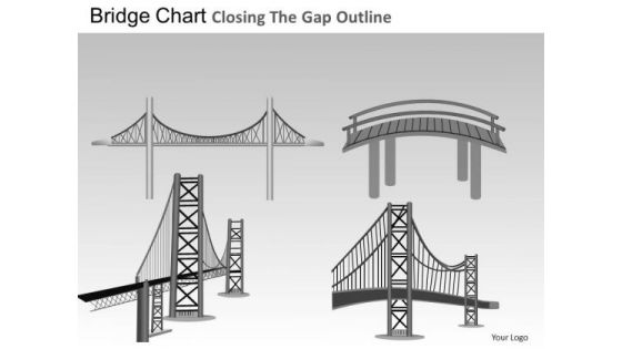 PowerPoint Backgrounds Bridges Chart Business Growth Ppt Theme