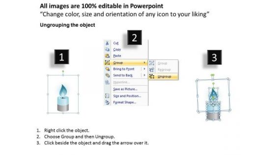 PowerPoint Backgrounds Business Candle Melting Ppt Layout