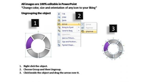 PowerPoint Backgrounds Chart Circular Process Ppt Design Slides