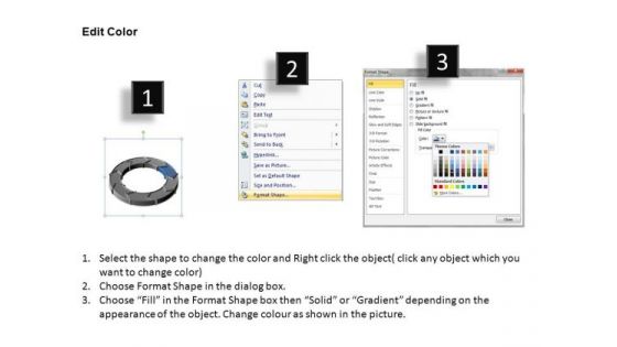 PowerPoint Backgrounds Chart Circular Process Ppt Presentation Designs