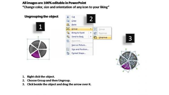 PowerPoint Backgrounds Chart Circular Wheel Ppt Design