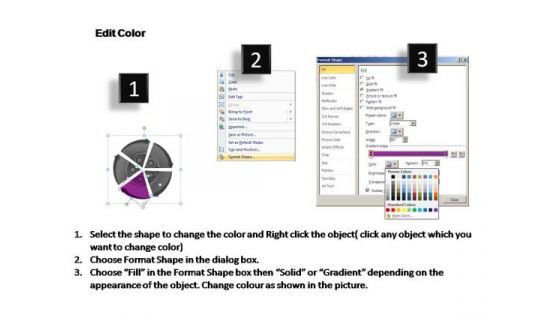 PowerPoint Backgrounds Chart Circular Wheel Ppt Design
