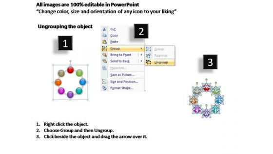 PowerPoint Backgrounds Chart Cycle Process Ppt Themes