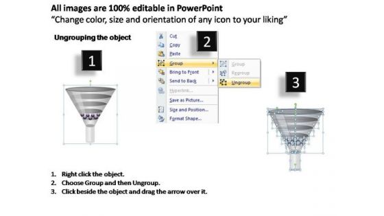 PowerPoint Backgrounds Chart Funnel Diagram Ppt Slide