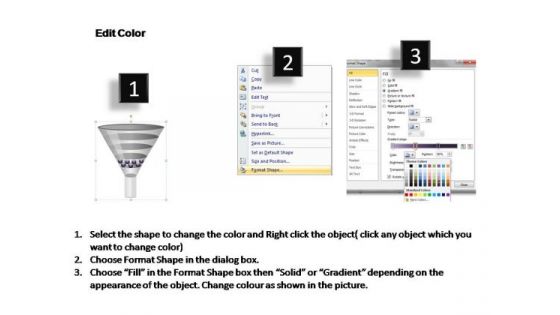 PowerPoint Backgrounds Chart Funnel Diagram Ppt Slide