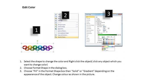 PowerPoint Backgrounds Chart Rings Ppt Presentation
