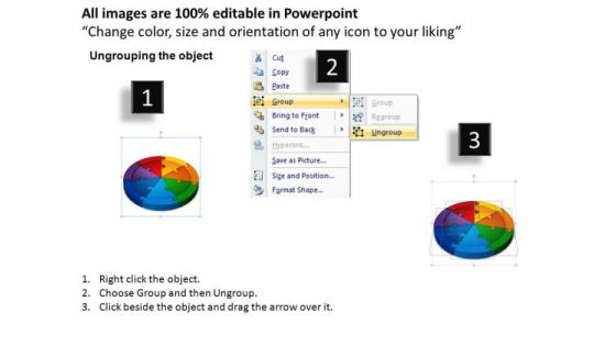 PowerPoint Backgrounds Circle Chart Circle Puzzle Diagram Ppt Theme