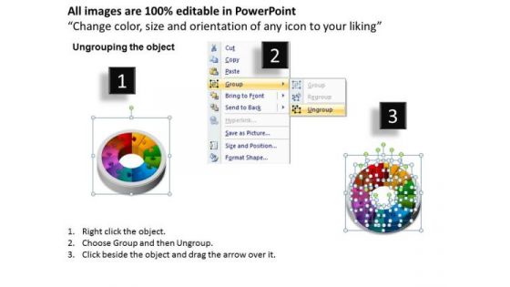 PowerPoint Backgrounds Circle Chart Cycle Process Ppt Process