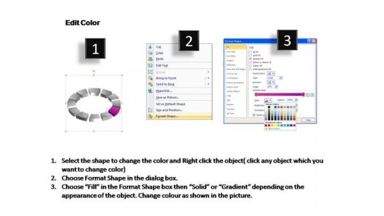 PowerPoint Backgrounds Circle Chart Ring Process Ppt Design Slides