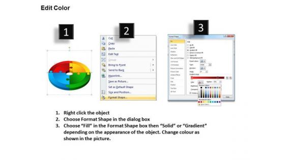 PowerPoint Backgrounds Circle Puzzle Process Ppt Slides