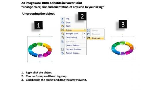 PowerPoint Backgrounds Circular Chart Ring Process Ppt Process