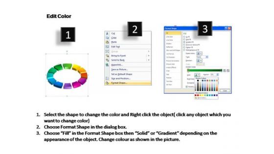 PowerPoint Backgrounds Circular Chart Ring Process Ppt Process