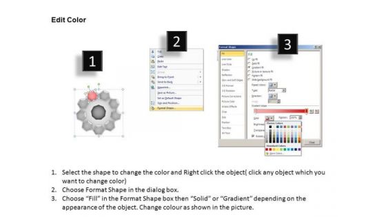 PowerPoint Backgrounds Circular Flow Diagram Ppt Template