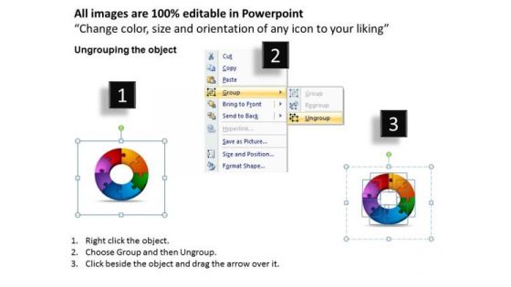 PowerPoint Backgrounds Circular Puzzle Process Business Ppt Presentation