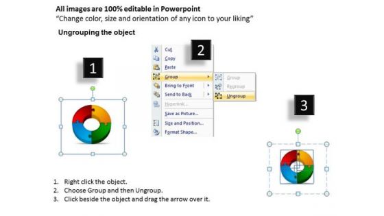 PowerPoint Backgrounds Circular Puzzle Process Editable Ppt Slides