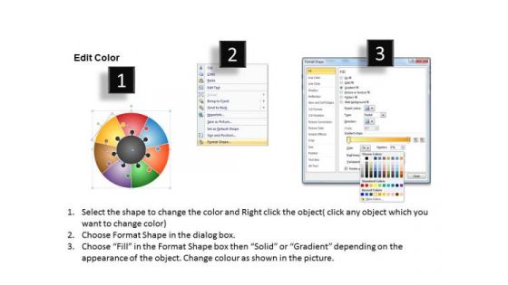PowerPoint Backgrounds Circular Puzzle Process Finance Ppt Slides