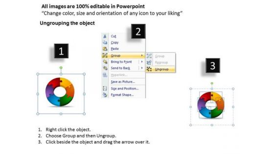 PowerPoint Backgrounds Circular Puzzle Process Marketing Ppt Slides