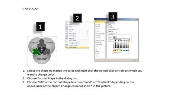 PowerPoint Backgrounds Company Customer Venn Diagram Ppt Template