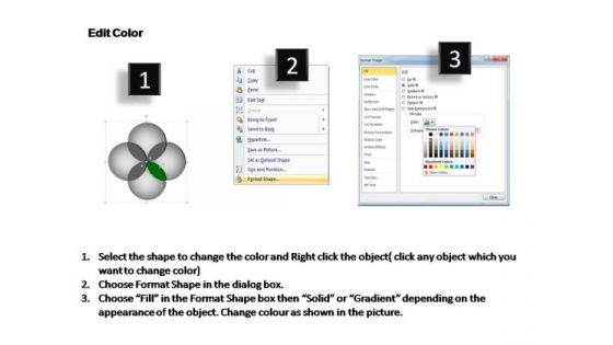 PowerPoint Backgrounds Company Four Overlapping Ppt Template