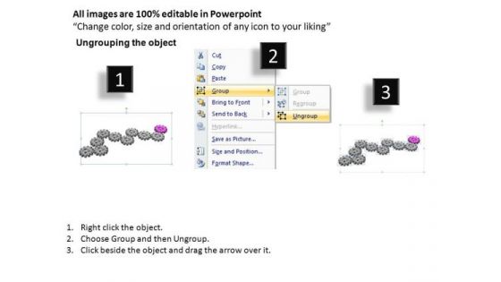 PowerPoint Backgrounds Company Gears Process Ppt Design