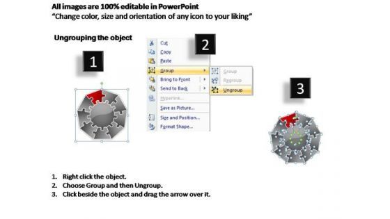 PowerPoint Backgrounds Company Jigsaw Format Ppt Design