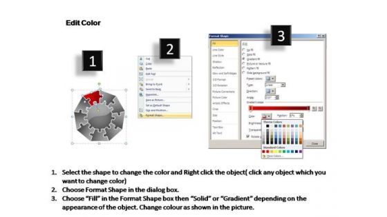 PowerPoint Backgrounds Company Jigsaw Format Ppt Design