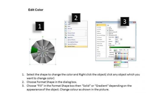 PowerPoint Backgrounds Company Pie Chart Ppt Design