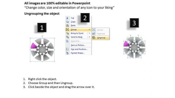 PowerPoint Backgrounds Company Round Chart Ppt Template
