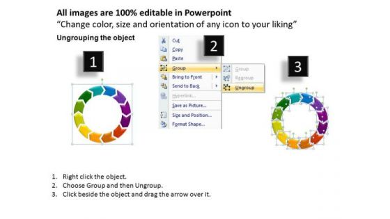 PowerPoint Backgrounds Corporate Strategy Cycle Diagram Ppt Slide Designs