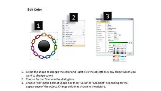 PowerPoint Backgrounds Cycle Chart Circular Chain Ppt Presentation