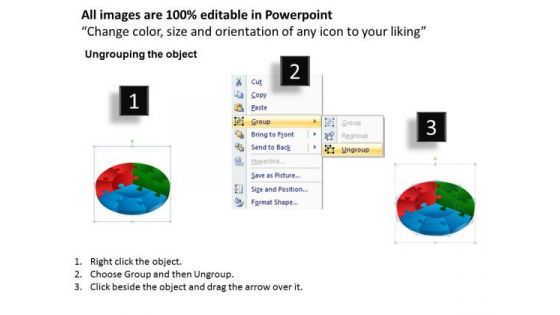PowerPoint Backgrounds Cycle Chart Circular Jigsaw Ppt Slides