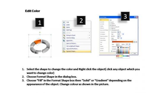 PowerPoint Backgrounds Cycle Process Ring Process Ppt Slide Designs